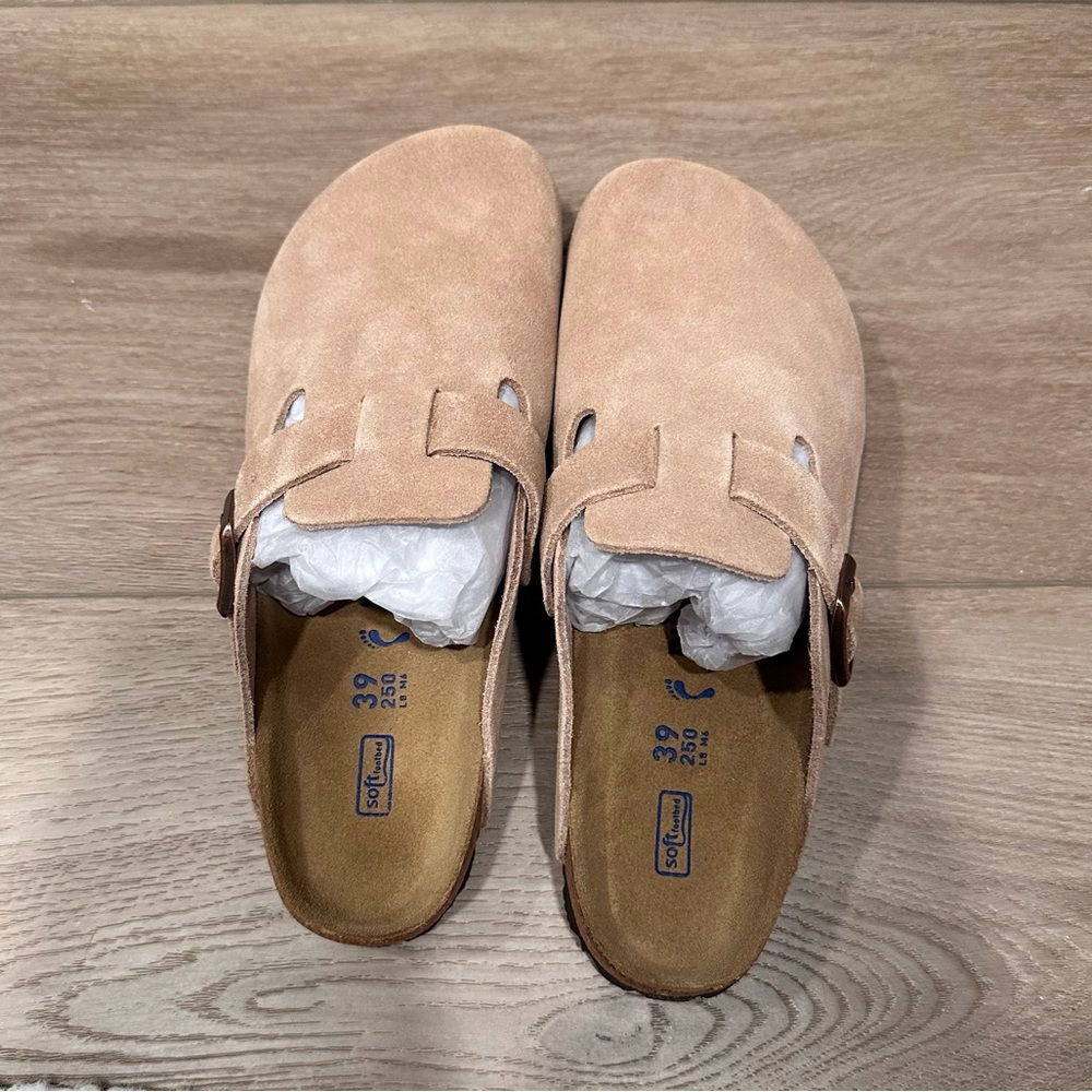 NWB Birkenstock Boston Soft foodbed clog - Taupe EU39 (women)